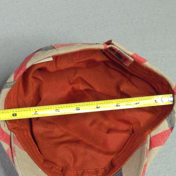 Plaid Newsboy Cap Adjustable Lightweight Flat Cap Cabbie Hat - Picture 9 of 9